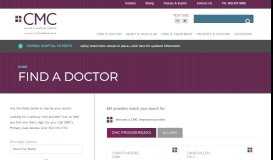 
							         Find A Doctor | Catholic Medical Center								  
							    