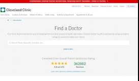
							         Find a Doctor | Cleveland Clinic								  
							    