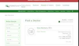 
							         Find a Doctor | Greenbrier Valley Medical Center | Ronceverte, WV								  
							    