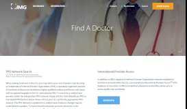 
							         Find a Doctor - IMG - IMG Global								  
							    