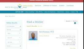
							         Find a Doctor | Mat-Su Regional Medical Center | Palmer, AK								  
							    