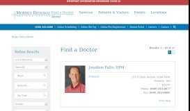 
							         Find a Doctor | Moberly Regional Medical Center | Moberly, MO								  
							    