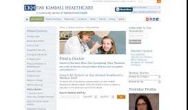 
							         Find a Doctor Near Me | Medical Staff of Day Kimball Healthcare								  
							    