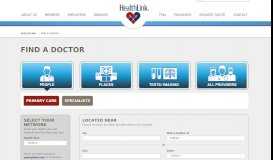 
							         Find A Doctor Near You | HealthLink								  
							    