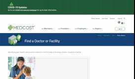 
							         Find A Doctor or Facility | MedCost								  
							    