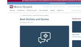 
							         Find A Doctor - Physician Directory | Monroe Hospital								  
							    