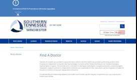 
							         Find a Doctor - Southern Tennessee Regional Health System ...								  
							    