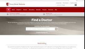 
							         Find a Doctor | Stony Brook Medicine								  
							    