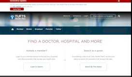 
							         Find a Doctor - Tufts Health Plan								  
							    