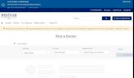 
							         Find a Doctor | Westside Primary Care								  
							    