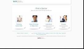 
							         Find A Doctor - WPS Health Insurance								  
							    