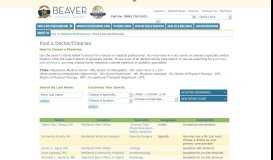 
							         Find a Doctor/Clinician - Beaver Medical Group								  
							    