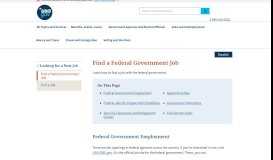 
							         Find a Federal Government Job - USA.gov								  
							    