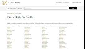 
							         Find a Florist in Florida - FTD Florist Directory - FTD Florist								  
							    
