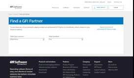 
							         Find a GFI Partner - GFI Software								  
							    