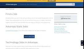 
							         Find a Job | Arkansas.gov								  
							    
