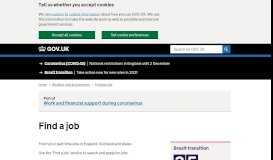 
							         Find a job - GOV.UK								  
							    