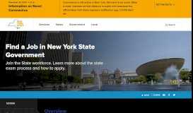 
							         Find a Job in New York State Government | The State of New York								  
							    