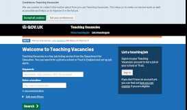 
							         Find a job in teaching — Teaching Vacancies								  
							    