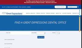 
							         Find a Location - Great Expressions Dental Centers								  
							    