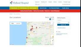 
							         Find a Location | Holland Hospital								  
							    