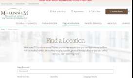 
							         Find a Location - Millennium Physician Group								  
							    