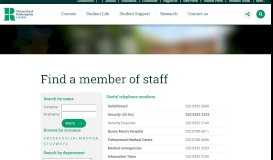 
							         Find a member of university staff - University of Roehampton								  
							    