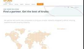 
							         Find a Partner | Aruba - Aruba Networks								  
							    