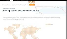 
							         Find a Partner - Aruba Networks								  
							    