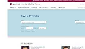 
							         Find a Physician - Our Physician Directory - Montclair Hospital								  
							    