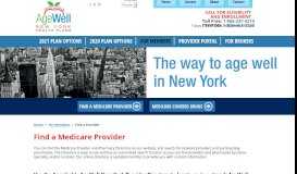
							         Find a Provider – AgeWell New York								  
							    