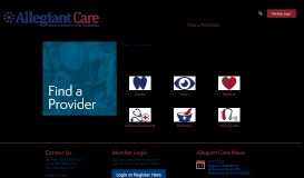 
							         Find a Provider - Allegiant Care								  
							    