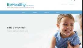 
							         Find a Provider – BeHealthy Partnership								  
							    