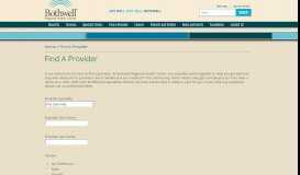 
							         Find a Provider - Bothwell Regional Health Center								  
							    