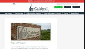 
							         Find a Provider - Caldwell Medical Center								  
							    