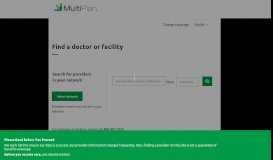 
							         Find a Provider - MultiPlan								  
							    