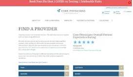 
							         Find a Provider - New Hampshire - Core Physicians								  
							    