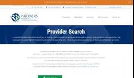 
							         Find a Provider - Partners Behavioral Health Management								  
							    