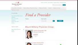 
							         Find a Provider | Patient Tools | Mount Nittany Health System								  
							    