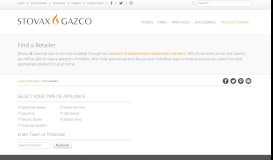 
							         Find a Retailer - Stovax & Gazco								  
							    