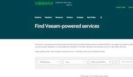 
							         Find a Service Provider - Veeam Software								  
							    