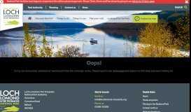 
							         Find an application - Loch Lomond & The Trossachs National Park								  
							    