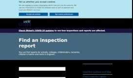 
							         Find an Ofsted inspection report								  
							    