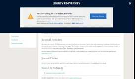 
							         Find Articles | Jerry Falwell Library - Liberty University								  
							    