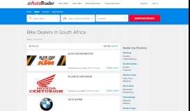 
							         Find bike dealers in South Africa - AutoTrader								  
							    