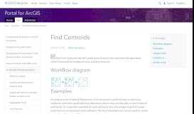 
							         Find Centroids—Portal for ArcGIS | ArcGIS Enterprise								  
							    