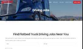 
							         Find Flatbed Truck Driving Jobs With Great Pay | System Transport								  
							    