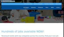 
							         Find Industrial Jobs | Industrial Staffing | Paramount Staffing								  
							    
