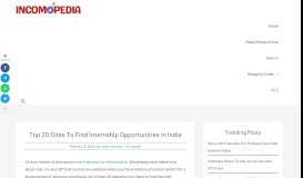 
							         Find Internships in India | 20 Best Sites to Find Right Intership								  
							    