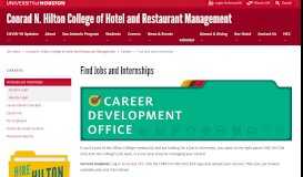 
							         Find Jobs and Internships - University of Houston								  
							    